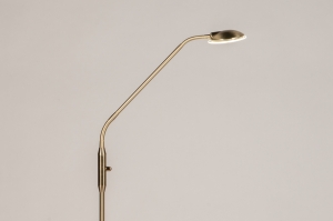 vloerlamp 75075 modern klassiek eigentijds klassiek messing geschuurd metaal goud messing rond