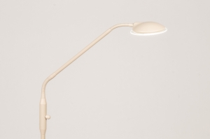 Stehleuchte 75078 laendlich modern Metall Beige Sand rund
