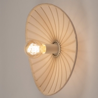 Deckenleuchte 75086 laendlich modern Stoff Metall Beige rund