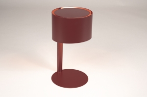 tafellamp 75112 modern metaal rood rond