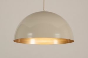hanglamp 75116 modern eigentijds klassiek metaal goud beige zand rond