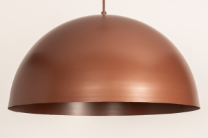 hanglamp 75117 modern retro metaal rood bruin rond