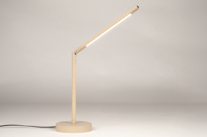 tafellamp 75120 modern metaal beige rond langwerpig