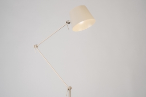 Stehleuchte 75123 laendlich modern Metall Beige Sand laenglich
