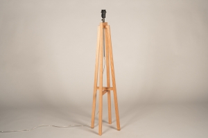 staande lamp 75146 landelijk modern eigentijds klassiek hout bruin hout langwerpig