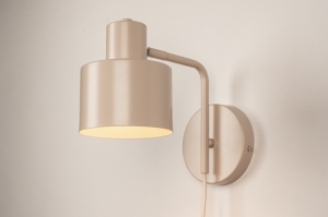 Wandleuchte 75158 modern Retro Metall Beige rund