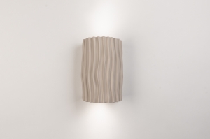 Wandleuchte 75163 laendlich modern Beige taupe laenglich