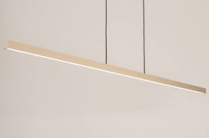 Pendelleuchte 75172 modern Metall Beige laenglich rechteckig