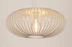 hanglamp 75208 modern metaal beige zand rond