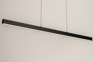 Haengeleuchte 75225 modern Aluminium Metall schwarz matt laenglich rechteckig