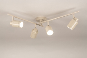 spot 75244 modern aluminium metaal beige rond langwerpig
