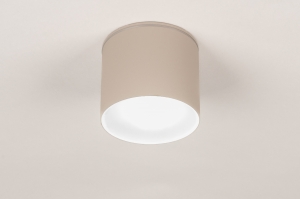 Deckenleuchte 75249 modern Aluminium taupe rund