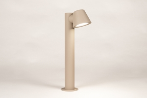 vloerlamp 75251 sale design modern aluminium taupe rond