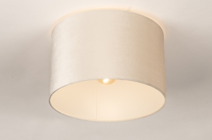 Zubehoer 75276 laendlich modern zeitgemaess klassisch Stoff Beige Creme rund