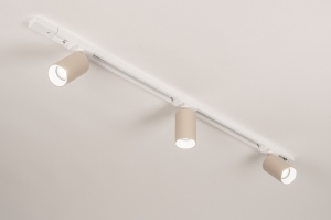 railspots 75287 modern metaal wit mat beige zand rond rechthoekig
