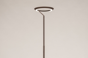 staande lamp 75306 modern metaal bruin rond