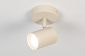 spot 75330 modern metaal beige rond