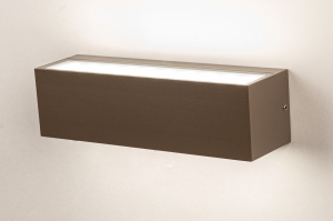 wandlamp 75358 modern aluminium metaal bruin rechthoekig