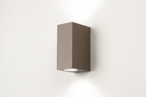 wandlamp 75360 modern eigentijds klassiek metaal bruin rechthoekig