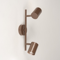 Spot 75374 modern Metall braun rund laenglich