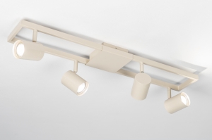 Spot 75379 modern Aluminium Metall Beige Sand laenglich rechteckig