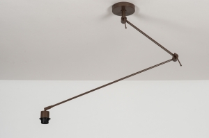 losse onderdelen 75384 landelijk modern retro metaal bruin