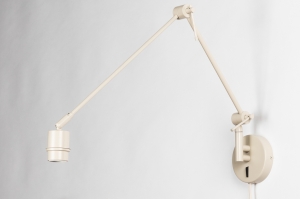 Zubehoer 75388 laendlich modern Metall Beige Sand rund laenglich