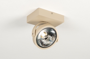 spot 75438 modern aluminium beige zand rond rechthoekig