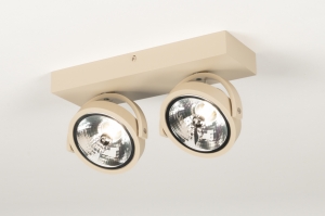 spot 75439 modern aluminium beige rond rechthoekig