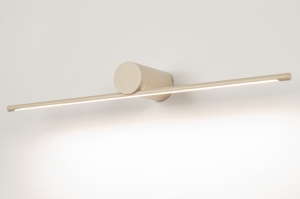 wandlamp 75442 modern aluminium metaal beige zand rond langwerpig