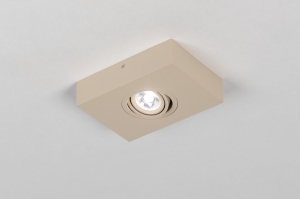 spot 75444 design modern aluminium metaal beige zand rechthoekig