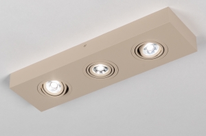spot 75446 design modern aluminium metaal beige zand rechthoekig