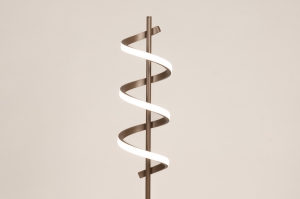 staande lamp 75459 modern aluminium metaal bruin langwerpig