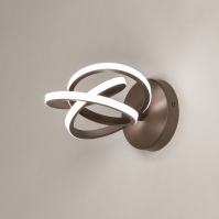 plafondlamp 75468 modern aluminium metaal bruin rond