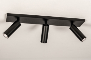 spot 75481 modern aluminium zwart mat rond rechthoekig