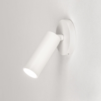 spot 75484 modern aluminium wit mat rond