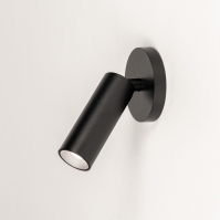 spot 75485 modern aluminium zwart mat rond