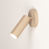 spot 75487 modern aluminium taupe rond