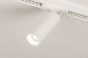 railspot 75492 modern aluminium metaal wit mat rond