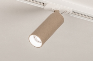 railspot 75495 modern aluminium metaal taupe rond