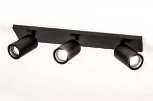 spot 75508 modern aluminium metaal zwart mat rond rechthoekig