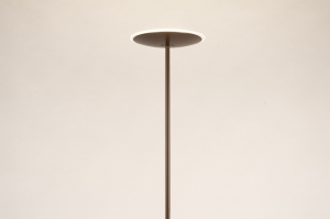 vloerlamp 75511 modern metaal bruin rond