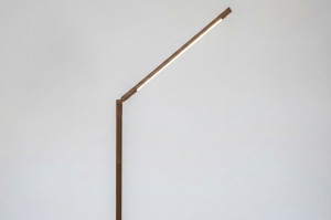 vloerlamp 75512 modern retro metaal bruin rond