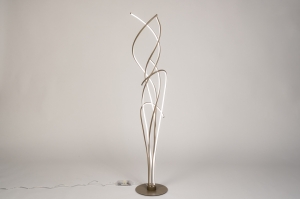 vloerlamp 75538 landelijk modern metaal bruin