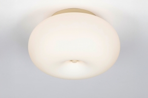 plafondlamp 75545 modern glas beige rond