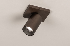 spot 75562 modern aluminium metaal bruin rond rechthoekig