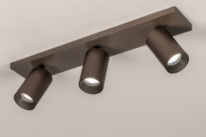 spot 75564 design modern aluminium metaal bruin rond langwerpig rechthoekig