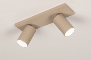 spot 75572 design modern aluminium metaal taupe rond langwerpig rechthoekig