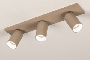 spot 75573 design modern aluminium metaal taupe rond langwerpig rechthoekig