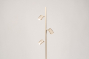vloerlamp 75582 modern aluminium metaal beige zand rond